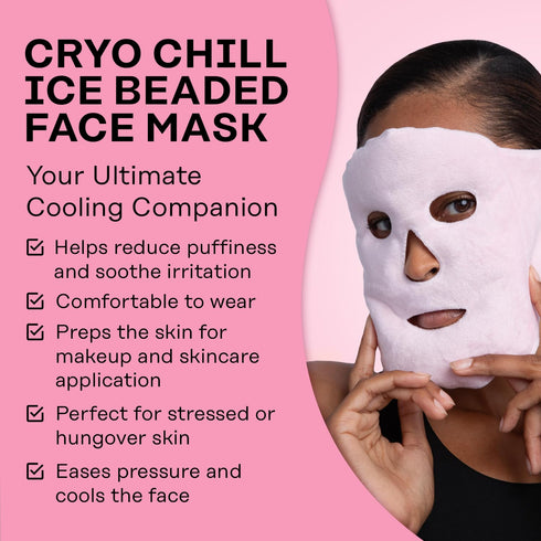 SKIN GYM Cryo Chill Ice Face Mask with Ice Beads - Ice Mask For Face with Custom Straps for Advanced Cold Therapy, Face Ice Pack for Dark Circles ...