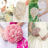 100PCS 4MM Bridal Wedding Pearl Bouquet Party ABS Pearls String Pearls Sticks Decor Christmas Party DIY Home Party Wedding Table Centerpiece (Silv...