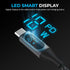 SABRENT USB C to USB C Charging Cable with Smart Display, 2M/6.6FT Long, E-Marker Chip, 100W Charging and 480Mbps Data Transfer Speeds, for Laptop...