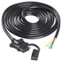 Vehicle-side 4 Pin Trailer Wire Connector 10 Feet Heavy Duty 18AWG 4 Way Flat Female Trailer Wiring Harness Towing Replacement 4 Prong Trailer Lig...