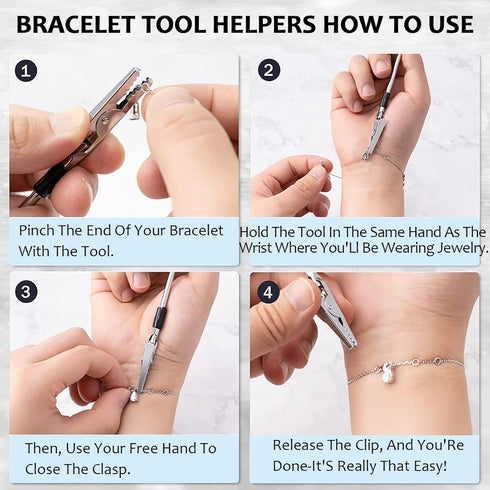 20 Pieces Snake Chain Charm Bracelet Chain with Bracelet Helper Adjustable Snake Charm Bracelet with Heart Lobster Clasp Extender Chain DIY Bracel...