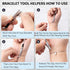 20 Pieces Snake Chain Charm Bracelet Chain with Bracelet Helper Adjustable Snake Charm Bracelet with Heart Lobster Clasp Extender Chain DIY Bracel...