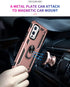 Military Grade Drop Impact for Oneplus 9 Case Oneplus 9 5G Case 360 Metal Rotating Ring Kickstand Holder Armor Heavy Duty Shockproof Case for Onep...