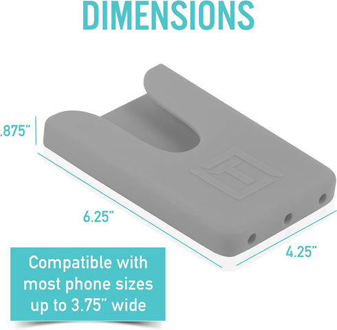 Phone Holder Compatible with Bogg Bag - Universal and Made of Silicone - Rubber Beach Bag Accessories and Attachment - Tote Bag Insert Grey......