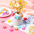 XunYee 44 Pcs Colorful Flower Silicone Beads Cute Flower Beads Flat Spacer Beads for Jewelry Making Bulk Adults DIY Bracelets Necklaces Earrings A...