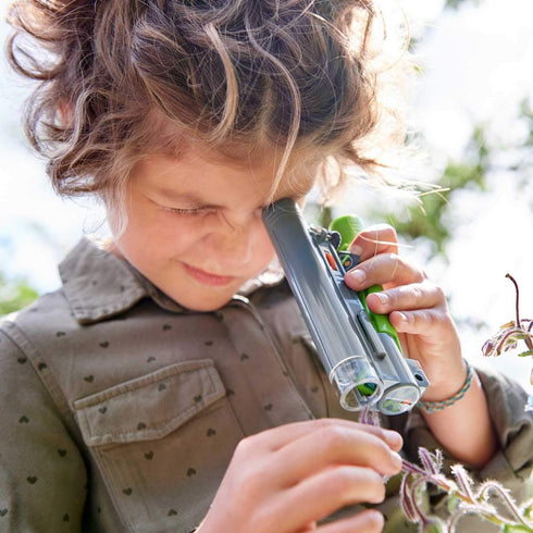 HABA 305376 Terra Kids Microscope Portable Microscope for Nature Observation with Children Observation Device with 30x Magnification Outdoor Tool ...