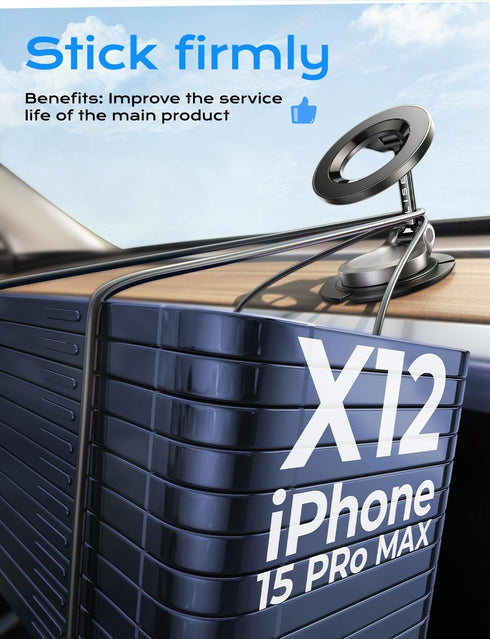 LISEN 2024 Upgrade Design for Dashboard Pad Mounting Disk for Adhesive Car Mount,Ultra Sticky 3M Adhesive for Magnetic Phone Holder?Car Phone Hold...