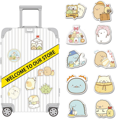 Kawaii Sumikko Sticker 50 Pcs Waterproof, Removable,Lovely,Beautiful,Stylish Teen Stickers, Suitable for Boys and Girls in Water Bottles, laptops,...