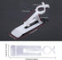 40 Pieces Christmas All-in-One Light Clips Gutter Clip Shingle Clip Plastic Light Hangers Work on C7 and C9 and Mini Lights (White)...