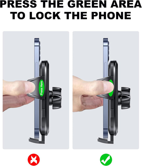 Universal Car Phone Holder for Dashboard Windshield, Hands Free Phone Mount for Car, Automobile Cradles Desk Phone Holder Stand with Suction Cup f...