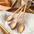 Wooden Spoons, 6PCS 9 Inch Wood Soup Spoons for Eating Mixing Stirring, Long Handle Spoon for Japanese Style Home Kitchen Cooking Stirring...