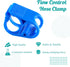 5 Pcs Plastic Tubing Clamps, 1/4" - 1/2" Tube O.D. Adjustable Tube Clamp Shut Off Hose Clamp, Laboratory Pinch Valve Flow Control Hose Clamp?Blue?...