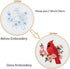 Louise Maelys Cardinal Embroidery Kits for Beginners with bird flower pattern,Adults Starter Cross Stitch Kit DIY Needlepoint Kits......