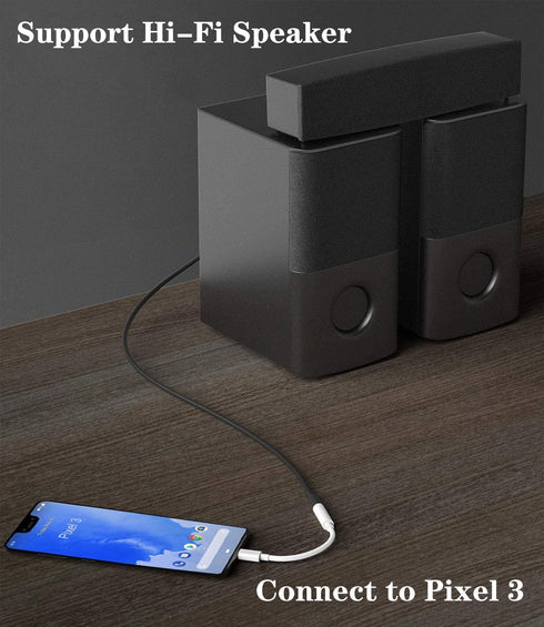 USB C to 3.5 mm Female Headphone Jack Adapter for Apple iPhone 15, iPad Pro, Google Pixel 6 5 XL, Samsung Galaxy S23 S22 Note 20, Sony HTC and Mor...
