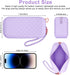 Portable Travel Makeup Bag,Soft Silicone Waterproof Toiletry Cosmetic Bag for Women,Upgrade Anti-Fall Out Zipper Closure Organizer Makeup Case -(L...