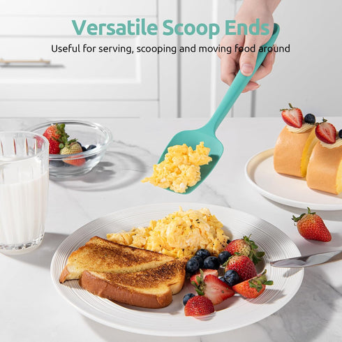 High Heat Resistant Silicone Spatulas: U-Taste 480ºF Hot Proof Food Grade Flexible Silicon Baking Scraper, Food Grade Rubber Kitchen Cooking Mixin...