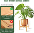 Wood Plant Stand Indoor, Mid Century Modern Indoor Plant Stand, Wooden Plant Holder Bamboo Plant Stand, Modern Flower Pot Stand for Indoor, Outdoo...