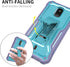 DUOPAL for Cricket Debut Case Compatible AT&T Calypso 2 Phone Cover, Military Grade Protection Shockproof Case Built-in Kickstand Phone Case(Blue)...