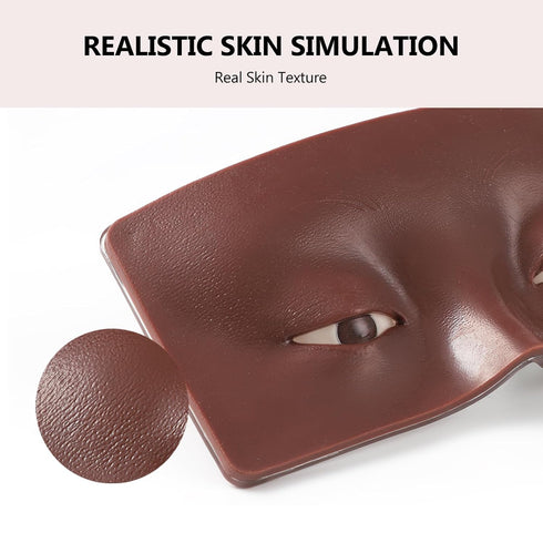 2Pcs Makeup Practice Face, 3D Reusable Silicone Makeup Practice Face Board, Makeup Mannequin Face is Perfect Aid to Practicing Makeup for Beginner...