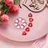 CHENGU Valentines Day Acrylic Heart 3D Acrylic Heart Rhinestones Flat Red and Back Decoration Wedding Table Scatter Decoration for DIY Crafts Jewe...