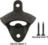 Bottle Opener Wall Mounted,Beer Wall mounte Bottle Opener Outddor and Indoor,Cast iron 1pc...