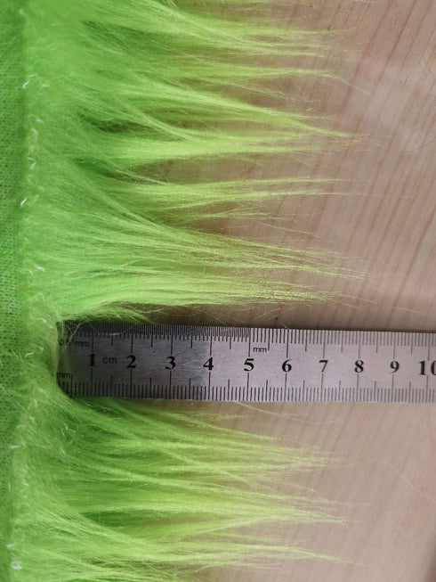 Faux Fur Fabric Square Patches for Crafts, Sewing, Costumes, Seat Pads (Green, 10 x 20 Inch)...