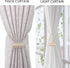Curtain Tiebacks Clips VS Strong Magnetic Tie Band Home Office Decorative Drapes Weave Holdbacks Holders European for Blackout Sheer Window Treatm...