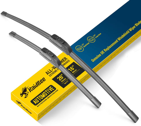 Wiper Blades,26 Inch + 16 Inch Wiper Blades Automotive Replacement Windshield Wiper Blades Replacement for CR-V 16-12, RAV4 22-13 Wiper Blades for...