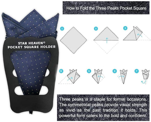 Pocket Squares Holder For Men, Best Accessories for Suits, Tuxedos,Vests and Dinner Jackets, 1Pack Assorted....