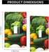 Kitchen Vegetables Single Light Switch Cover Decorative Wall Plates 1 Gang Toggle Switch Plate Covers for Home Dining Room Bedroom,4.50 x 2.76 Inc...