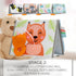 ZICOTO Soft Tummy Time Book with Large Stimulating Baby Safe Mirror - High Contrast Montessori Sensory Developmental Toy for Newborn/Infant 0-3 & ...