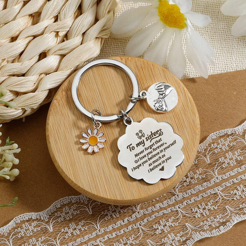 Gifts for Sister, Sister Gifts from Sister Brother,Birthday Gift for Sister,Sister Keychain from Sister,Soul Sister Gifts for Women,Galentines Day...