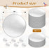 Fulmoon 100 Pcs Metallic Silver Cardstock Mirror Silver Board Circles Cardstock Sheets Foil Mirror Board Sheets Shimmer Metallic Paper for DIY Art...