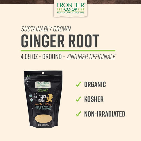 Frontier Co-op Organic Ground Ginger Root 4.09oz...