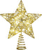 1pc Christmas Tree Topper Star Ornaments Glittering Golden Festival Display Lighted Clear Decor...