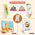 Lineco 25 Pack Cardboard Easel Backs 9 Inch, Self Stick Easel Stand Display Signs, Canvas, Photographs, Brochures, Posters, Artwork and Crafts, Wh...
