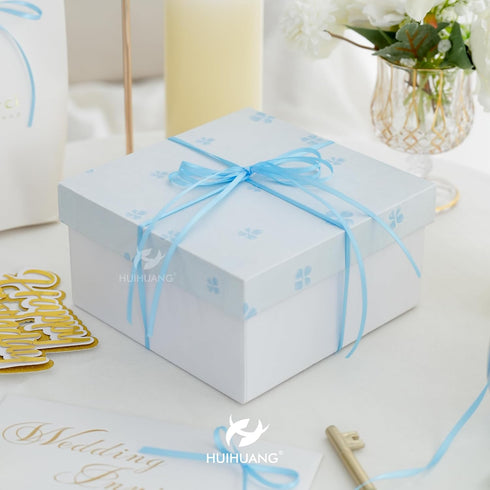 HUIHUANG Solid Color Satin Ribbon 1/8 inch x 100 Yards Roll Ribbon Thin Satin Baby Light Blue 1/8 Crafts Ribbon for Crafts Gift Wrapping DIY Bows ...
