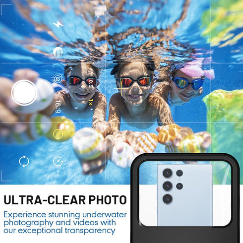 Waterproof Phone Pouch - 10in Waterproof Phone Case with Lanyard, IPX8 Cell Phone Dry Bag Beach Essentials for iPhone 15/15 Plus/15 Pro/15 Pro Max...