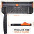 Paper Cutter,Portable Paper Slicer,12 Inch Paper Trimmer Scrapbooking Tool with Automatic Security Safeguard and Side Ruler for Craft Paper,A4 Pap...