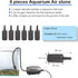 19.68 feet Black Aquarium Airline tubing 6 air Stone for Aquarium 6 Aquarium Check Value for Fish Tank 6 Aquarium Suction Cups 3 Each Aquarium air...
