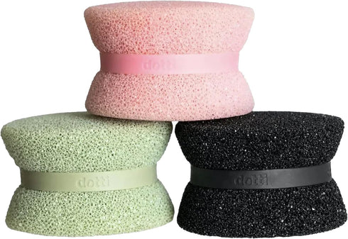 Dotti Super Scrubber Silicone Sponge - Odor-Free, Non-Scratch, Fast-Drying, and Dishwasher-Safe Dish Scrubber - Also for Showers, Tile, and Counte...