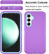 for Samsung Galaxy S23 FE 5G Case, Triple Layer Heavy Duty Armor Rugged Drop Protection Shockproof Protective case for Galaxy S23 FE 5G 2023, Purp...