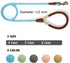 Mile High Life Dog Leash | Strong Rope Dog Leash w Premium Leather Tailor Handle | 5 Feet Dog Leash w Heavy Duty Clasp | Blue Rope Leash for Small...