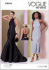 Vogue Misses' Close-Fitting Dress Sewing Pattern Packet, Design Code V2010, Sizes 16-18-20-22-24, Multicolor...