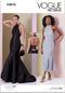 Vogue Misses' Close-Fitting Dress Sewing Pattern Packet, Design Code V2010, Sizes 6-8-10-12-14, Multicolor...