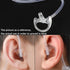 HYS Clear Soft Earmold Replacement Ear Pieces Flexible Open Ear Insert Earbuds for Transparent Air Acoustic Security Radio Surveillance earpiece H...