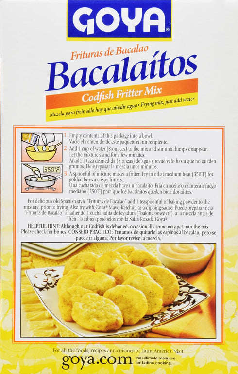 Goya Bacalaitos Codfish Fritter Mix, 4.5 Ounce...
