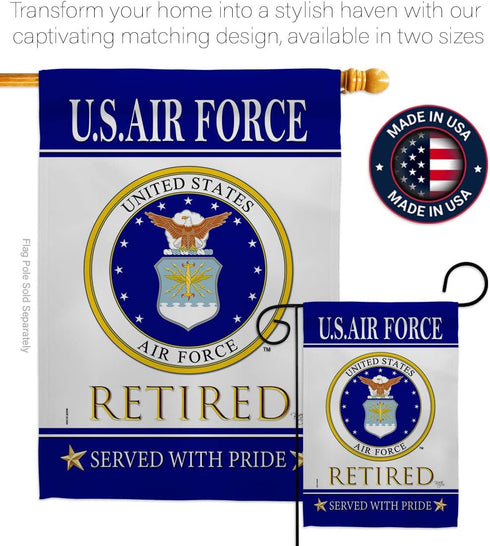 Breeze Decor US Air Garden Flag Armed Forces USAF United State American Military Veteran Retire Official House Decoration Banner Small Yard Gift D...