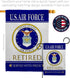 Breeze Decor US Air Garden Flag Armed Forces USAF United State American Military Veteran Retire Official House Decoration Banner Small Yard Gift D...
