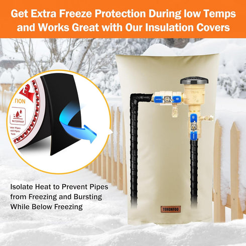 2 in Pipe Insulation Tape - Weather Resistant Foam Tape Insulation - Outdoor Water Pipe Insulation Wrap - Insulation Tape for Water Pipes - Pipe W...